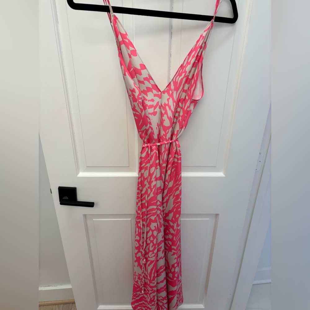 RESA Pink and White Maxi Dress